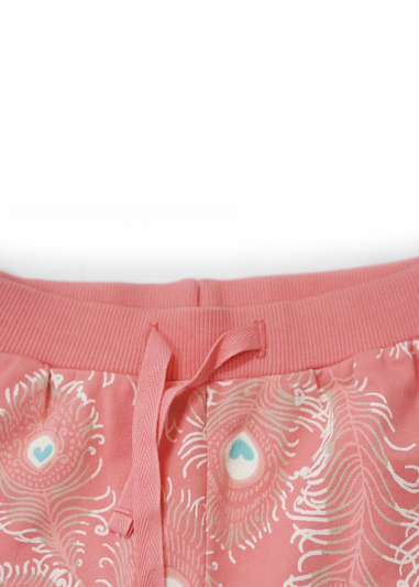 Lucy & Sam Pink Peacock Harem Jogger (6 Months to 6 Years)