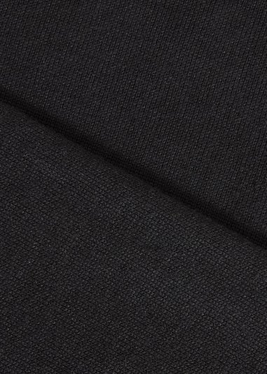 Quiz Black Knit Cropped Jumper