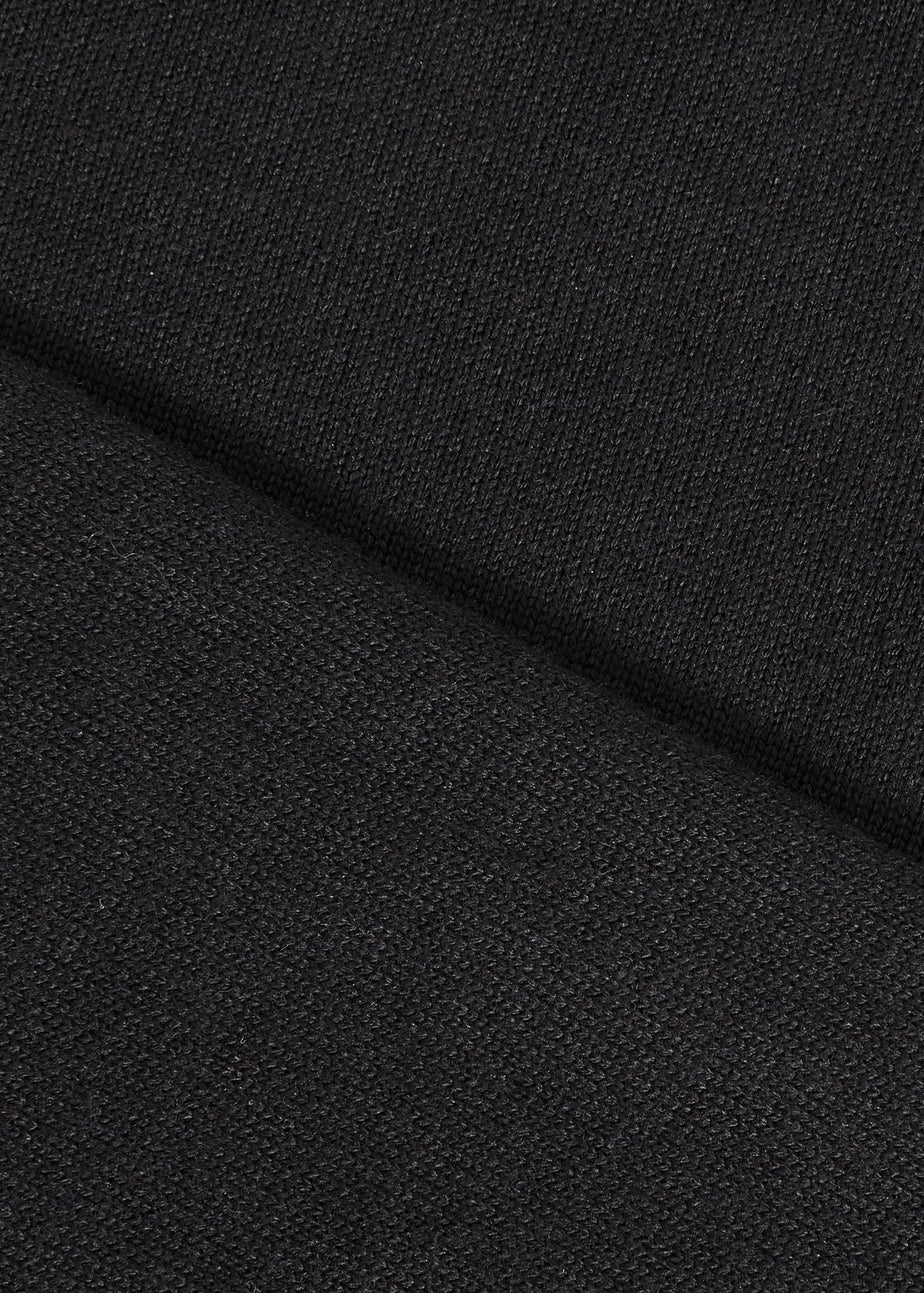 Quiz Black Knit Cropped Jumper