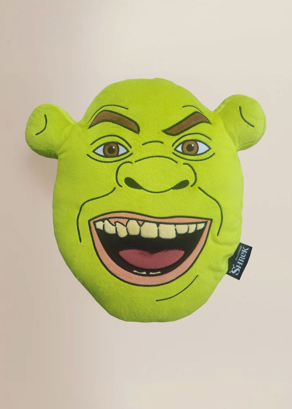 Shrek Green Head Cushion