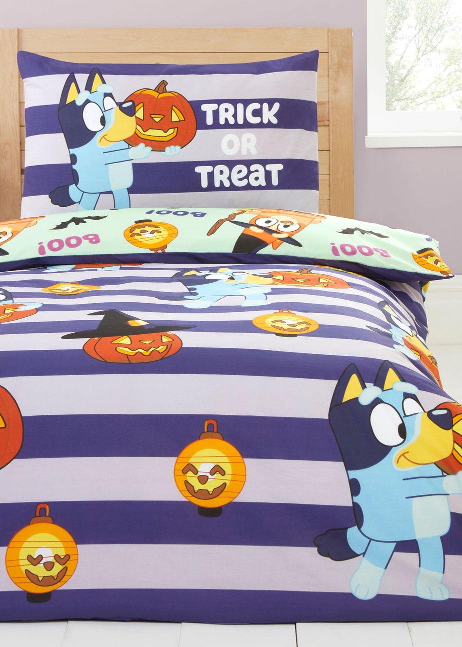 Bluey Halloween Blue Duvet Set