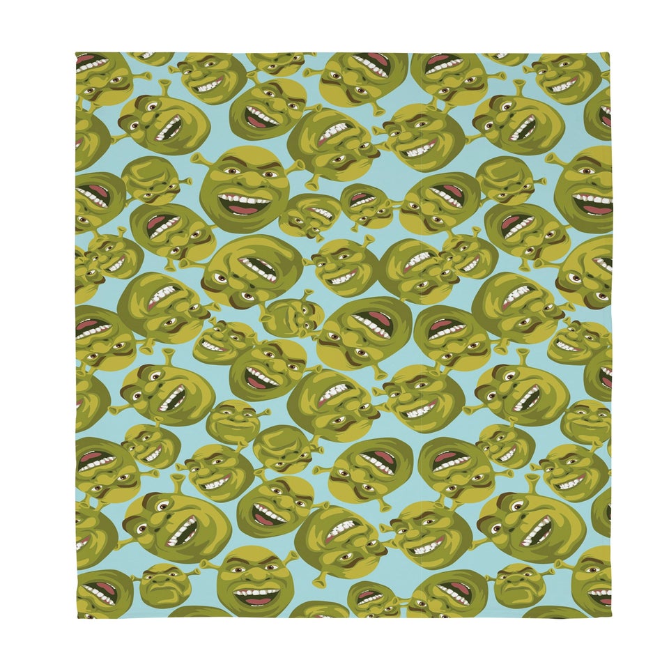 Shrek Green Fleece Blanket