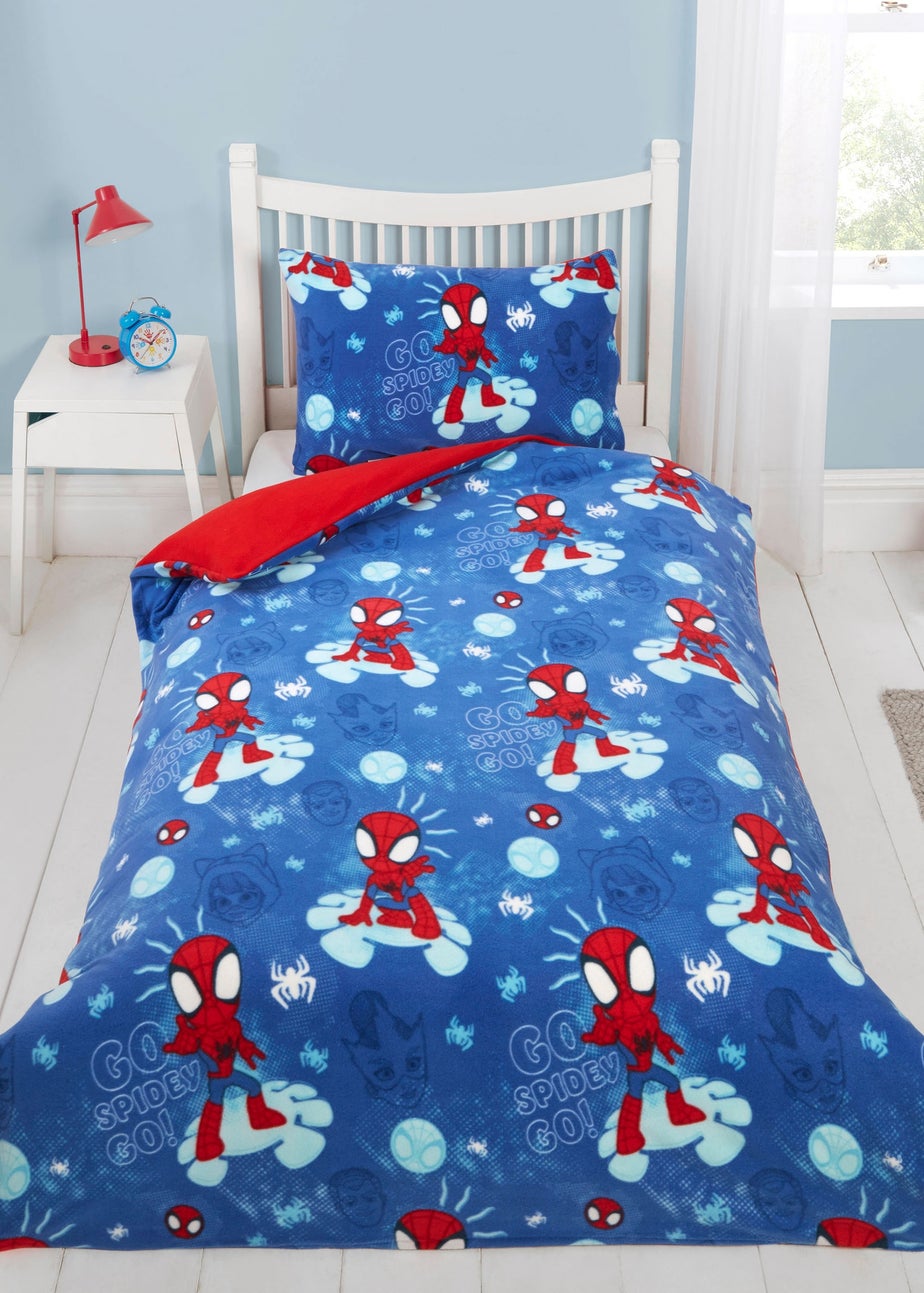 Spidey & His Amazing Friends Blue Fleece Bedding
