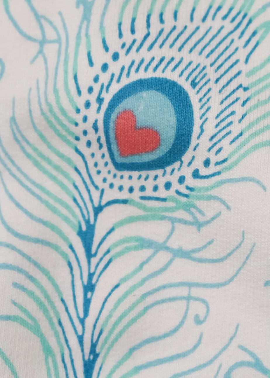 Lucy & Sam White Peacock Crew Sweat (9 Months to 6 Years)