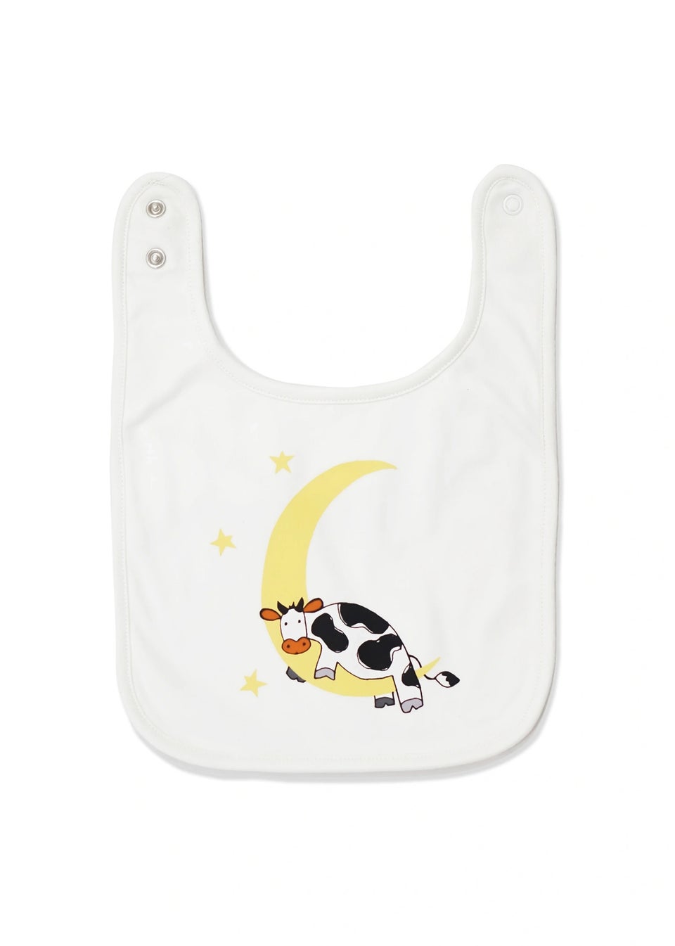 Lucy & Sam Cream Cow Bib