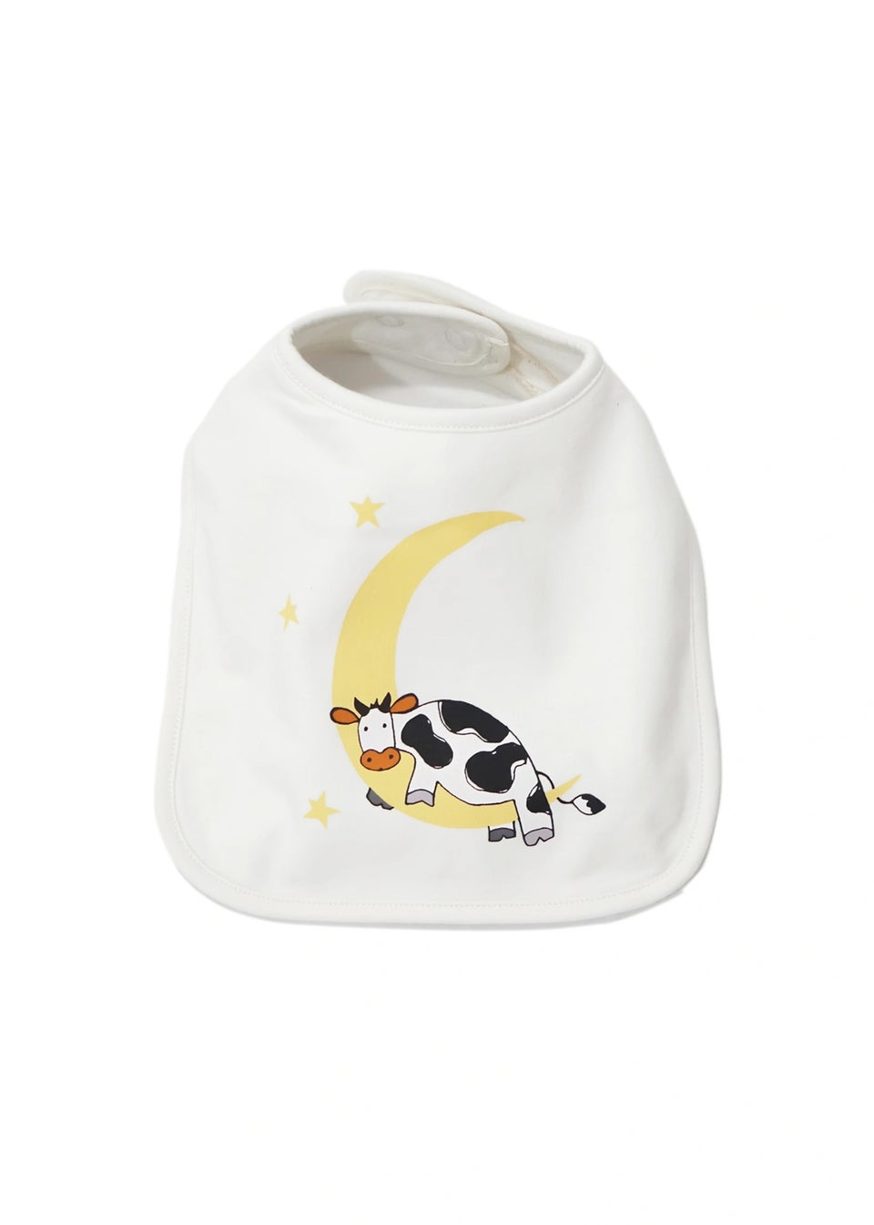 Lucy & Sam Cream Cow Bib
