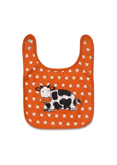 Lucy & Sam Orange Star Bib (Onesize)