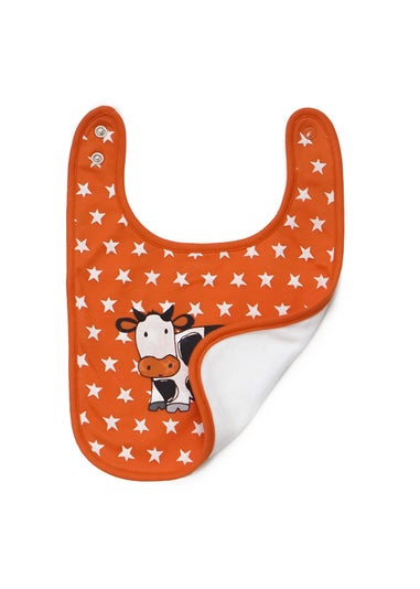 Lucy & Sam Orange Star Bib (Onesize)