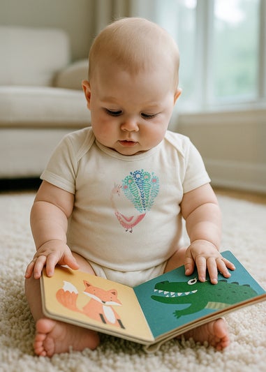 Lucy & Sam Blue Bold & Beautiful 2 Pack Bodysuits (0 to 24 Months)