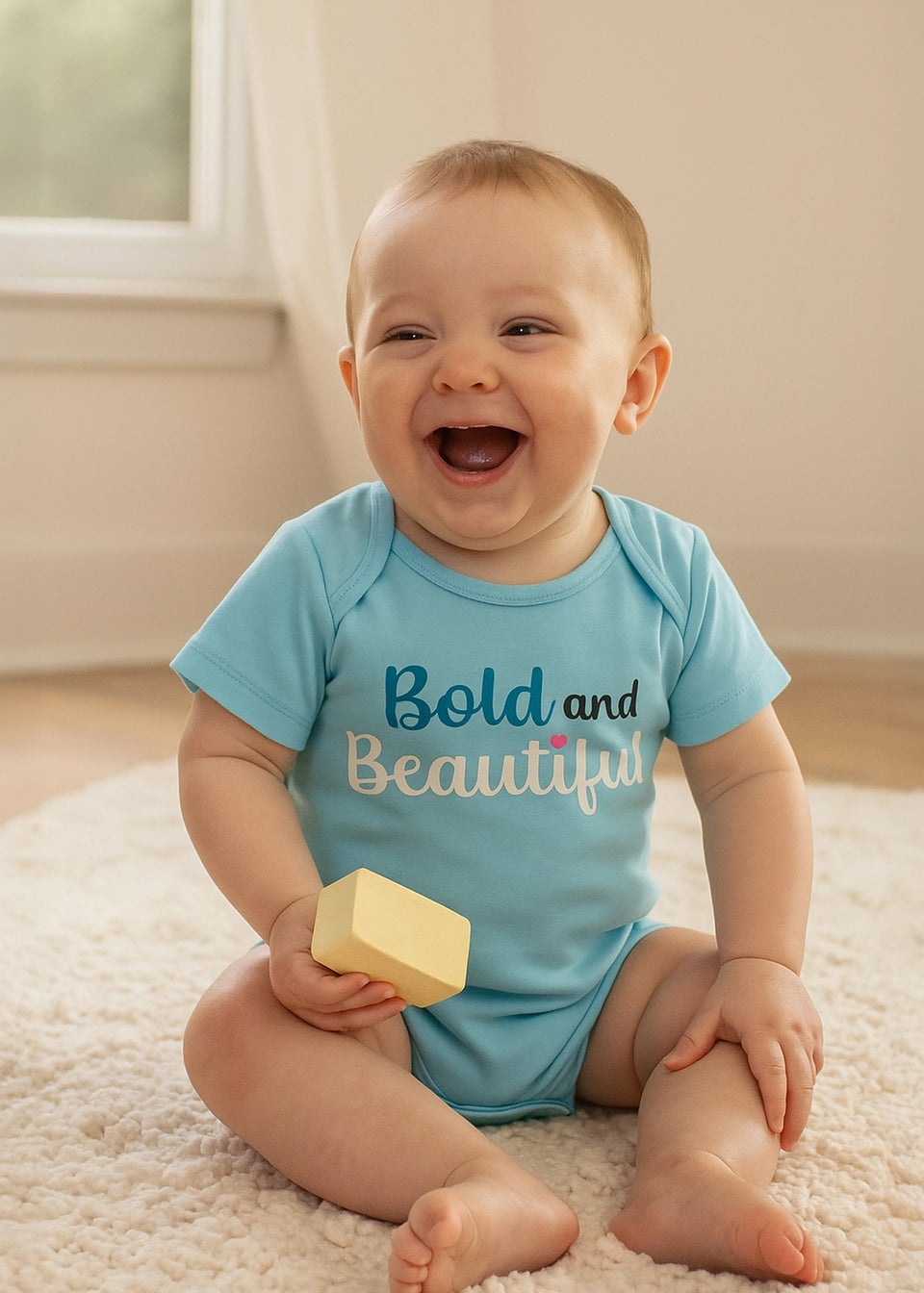 Lucy & Sam Blue Bold & Beautiful 2 Pack Bodysuits (0 to 24 Months)