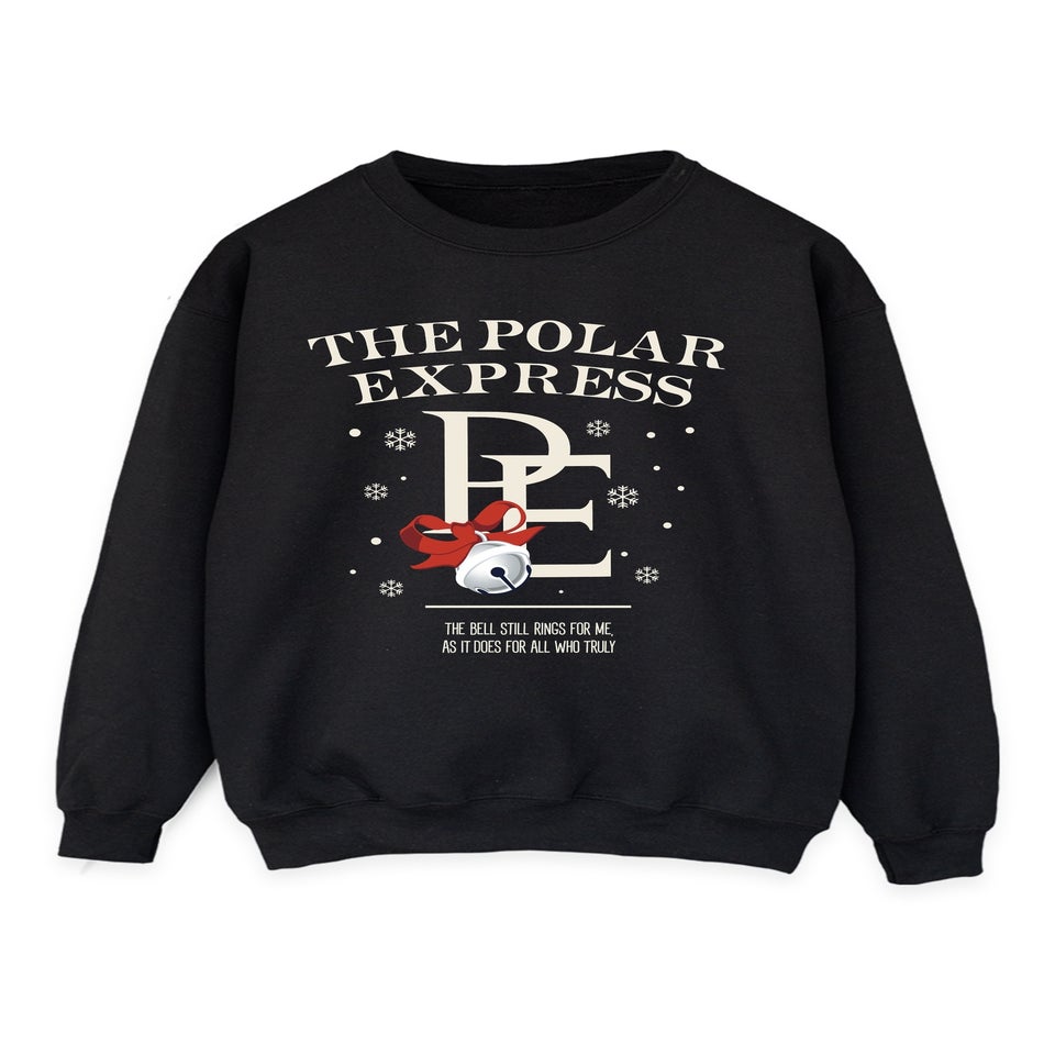 The Polar Express Bell Still Ring Christmas Black Graphic Sweatshirt