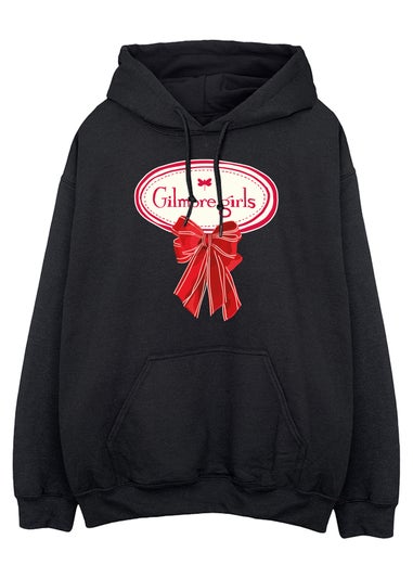 Gilmore Girls Christmas Bow Black Graphic Hoodie