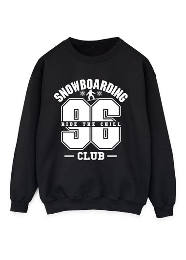 Brands In Snowboarding Club Christmas Black Graphic Sweatshirt