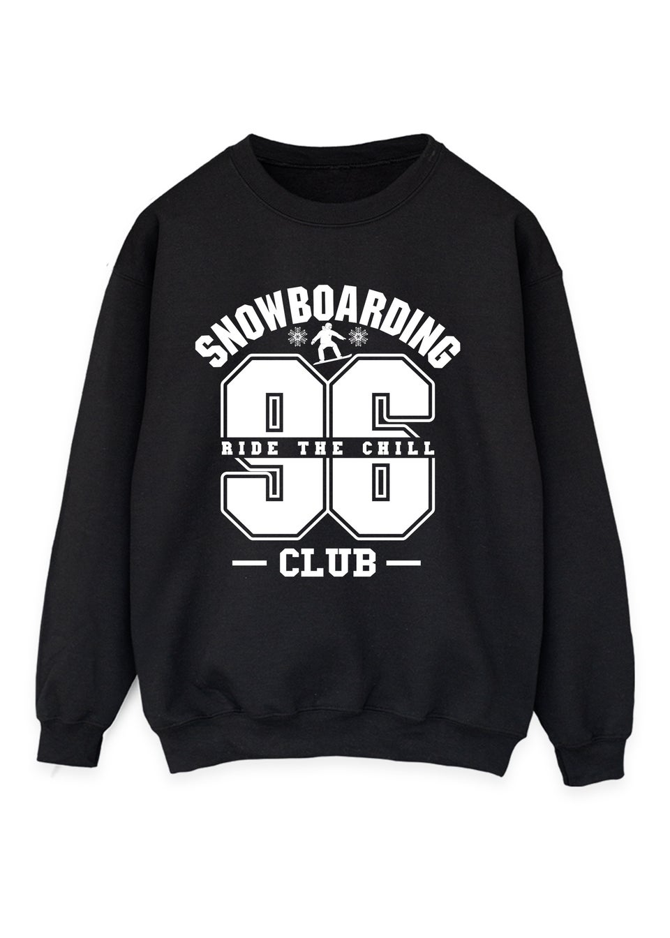Brands In Snowboarding Club Christmas Black Graphic Sweatshirt