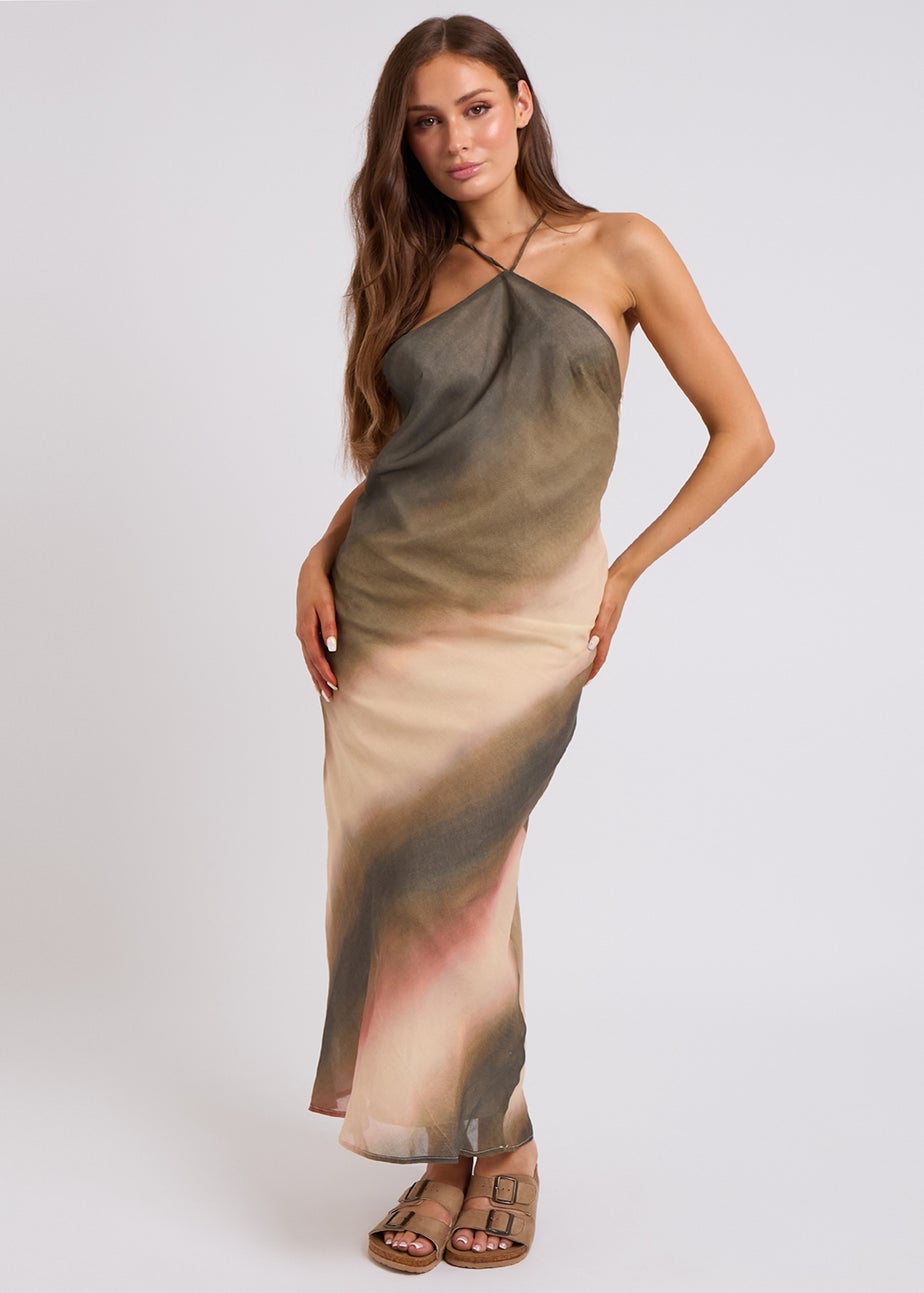 Urban Bliss Ombre Beaded-Back Maxi Dress