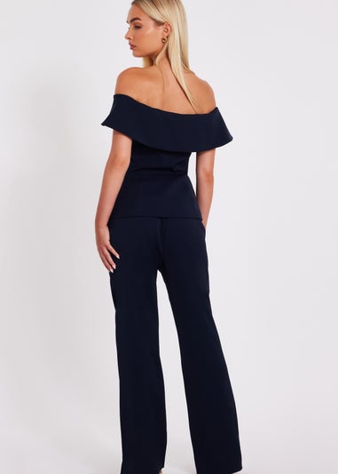 Quiz Navy Tailored Trousers