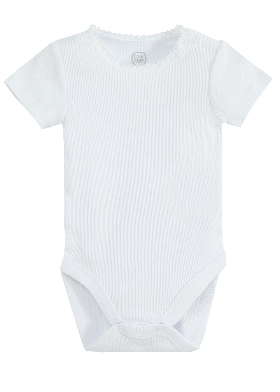 Cool Club Pink Frill Shoulder Printed Long Sleeve Bodysuit (1-36 mnths)