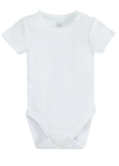 Cool Club Pink Frill Shoulder Printed Long Sleeve Bodysuit (1-36 mnths)