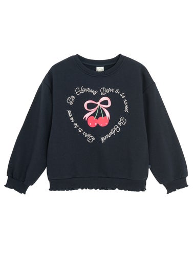 Cool Club Blue Printed Sweatshirt and Tulle Skirt Outfit 2-Piece Set (2-7 yrs)