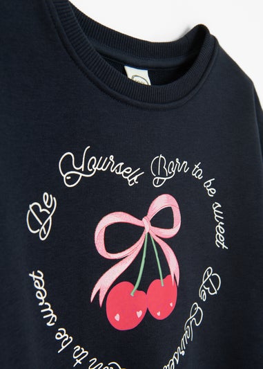 Cool Club Blue Printed Sweatshirt and Tulle Skirt Outfit 2-Piece Set (2-7 yrs)