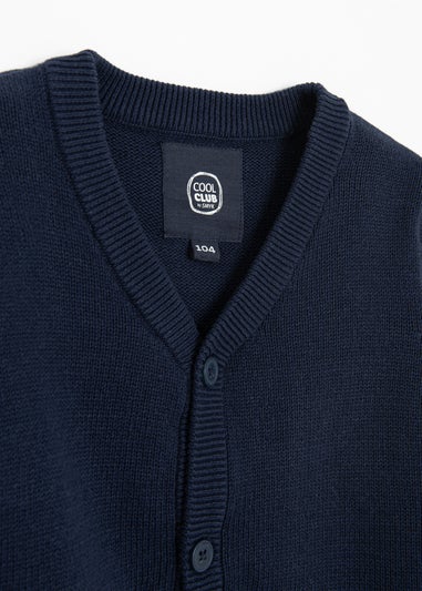 Cool Club Navy Cosy Button-Up Knit Cardigan (3-7 yrs)