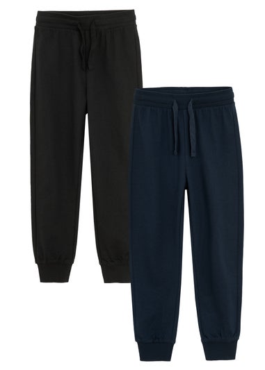 Cool Club Black Joggers with Drawstring Waist 2-Pack (3-7 yrs)