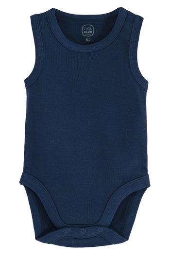 Cool Club Blue Sleeveless Bodysuits 3-Pack Set (1-36 mnths)