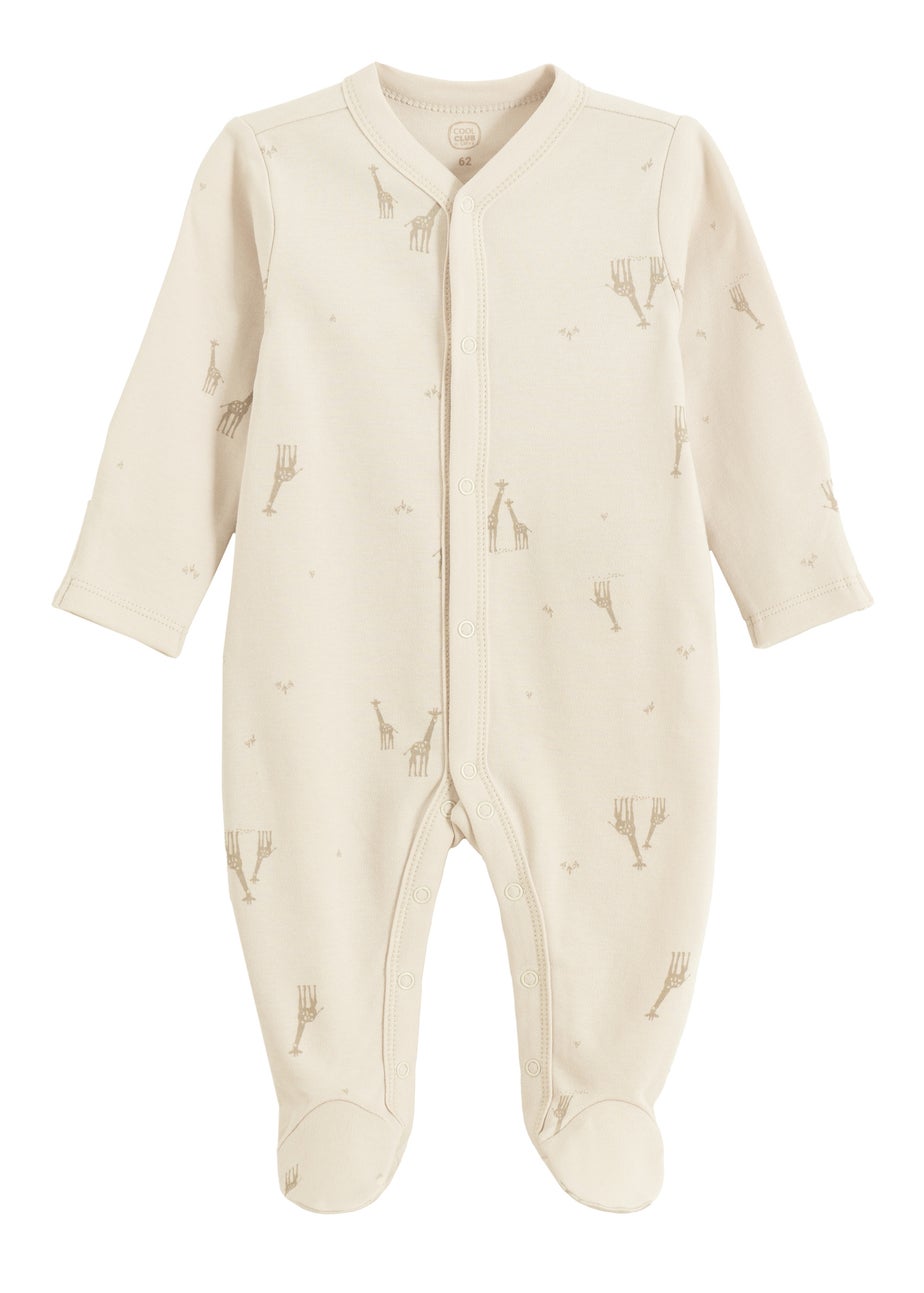 Cool Club Beige Printed Baby Gift 6-Piece Set (1-9 mnths)