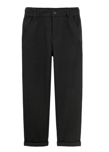 Cool Club Black Relaxed Straight-Leg Button-Up Trousers (2-7 yrs)