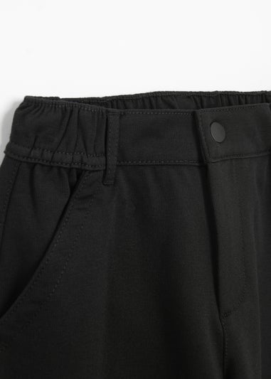 Cool Club Black Relaxed Straight-Leg Button-Up Trousers (2-7 yrs)