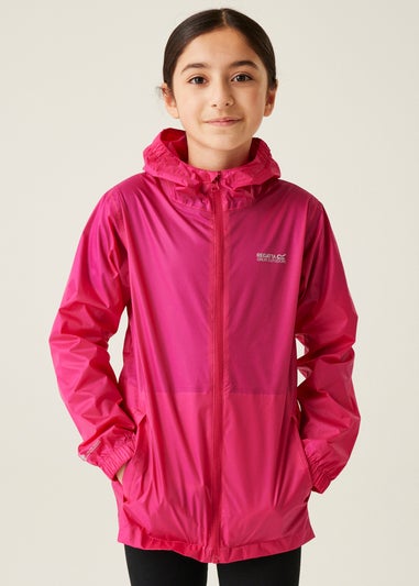 Regatta Candy Pink Kids' Pack It III Waterproof Jacket (3-16yrs)