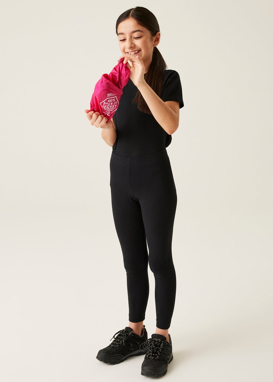 Regatta Candy Pink Kids' Pack It III Waterproof Jacket (3-16yrs)