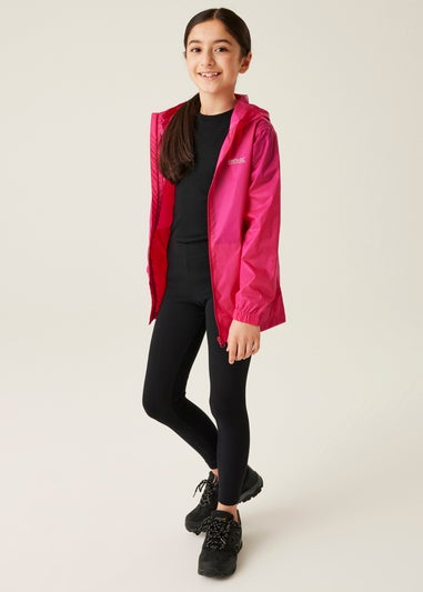 Regatta Candy Pink Kids' Pack It III Waterproof Jacket (3-16yrs)