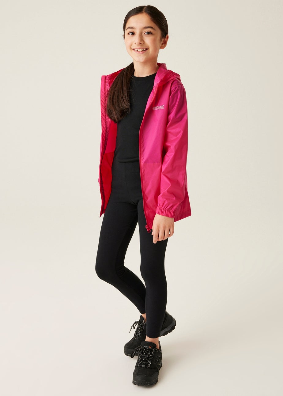 Regatta Candy Pink Kids' Pack It III Waterproof Jacket (3-16yrs)