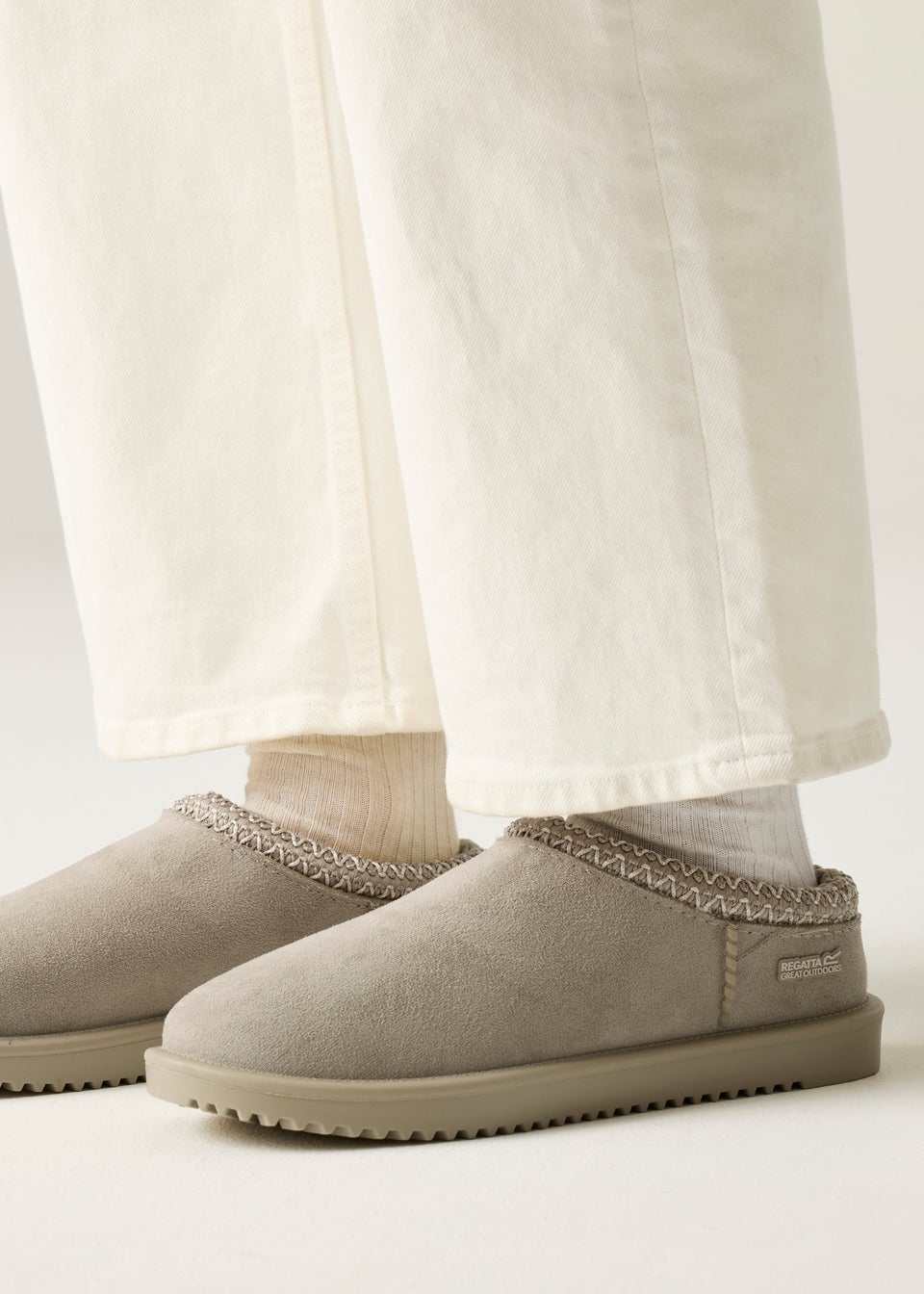 Regatta Soft Taupe Risley Waterproof Mule