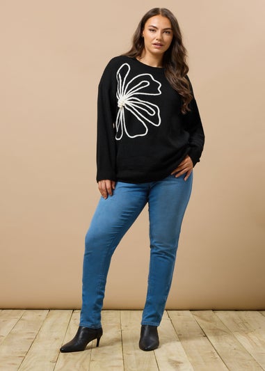 Evans Curve Midwash High Waisted Skinny Jeans