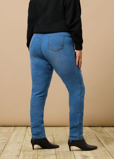 Evans Curve Midwash High Waisted Skinny Jeans