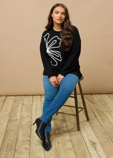 Evans Curve Midwash High Waisted Skinny Jeans