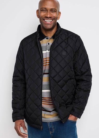 Cotton Traders Black Guinness TM 1/2 Reversible Showerproof Jacket