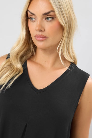 Yours Curve Black Swing Vest Top