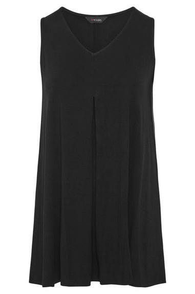Yours Curve Black Swing Vest Top