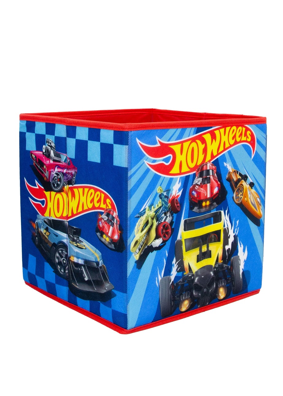 Hot Wheels Circuit 2 Pack Storage Box Blue 30cmx30cm