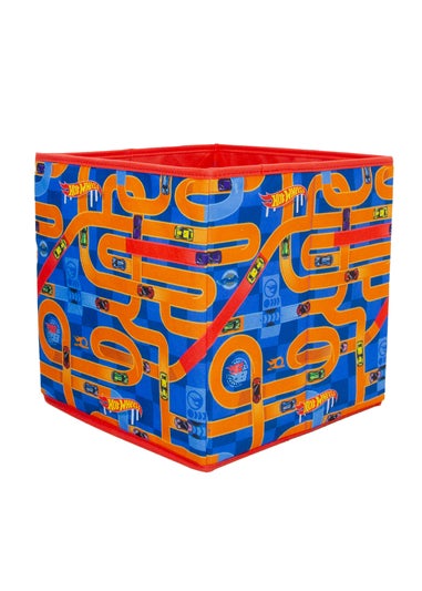Hot Wheels Circuit 2 Pack Storage Box Blue 30cmx30cm