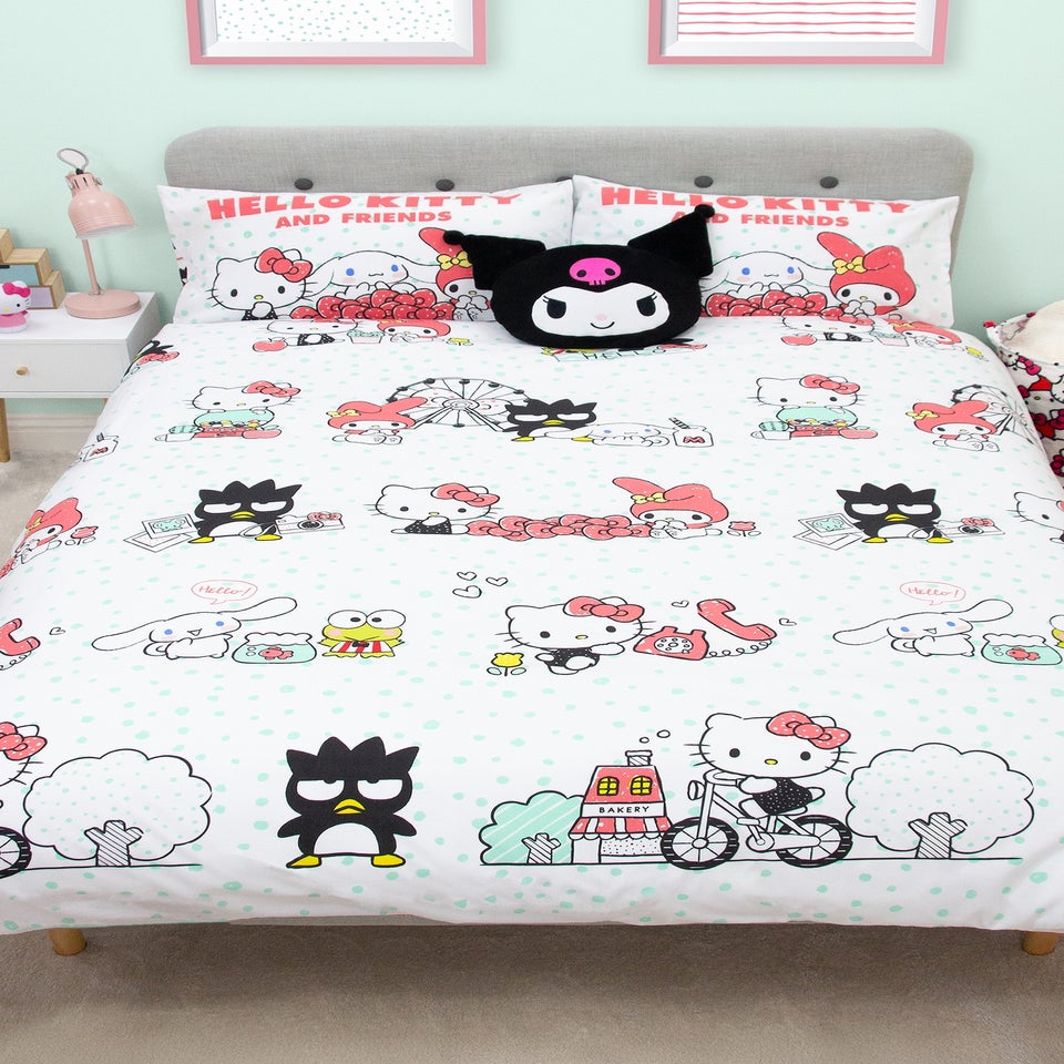 Hello Kitty Rare Pink Rotary Duvet Cover