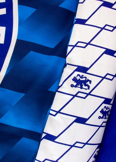 Chelsea FC Blue Geometric Panel Duvet Cover