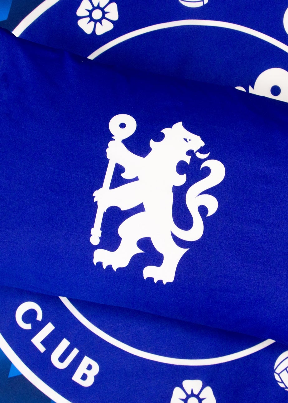 Chelsea FC Blue Geometric Panel Duvet Cover