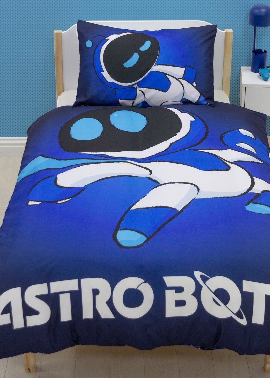 Astrobot Blue Space Panel Duvet Cover