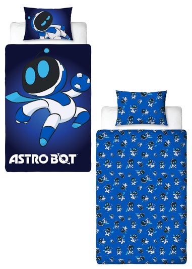 Astrobot Blue Space Panel Duvet Cover
