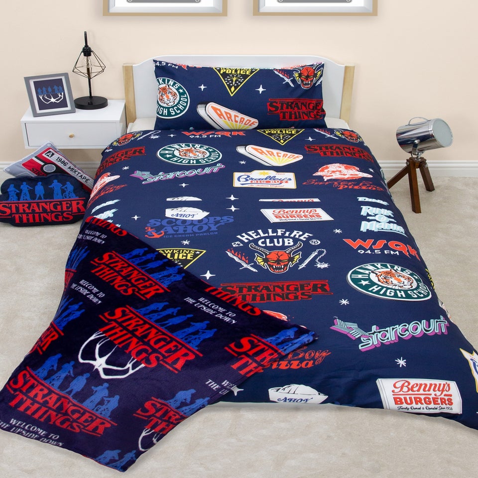 Stranger Things Gorgon Blue Duvet Cover