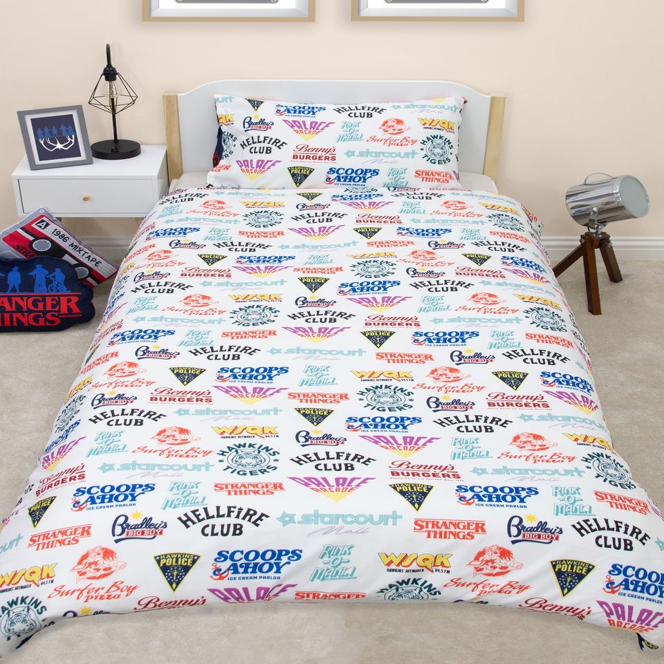 Stranger Things Gorgon Blue Duvet Cover